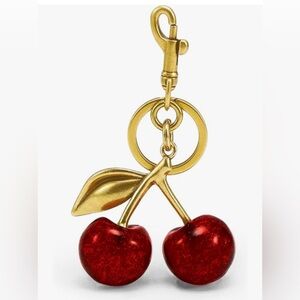 Gold and Red Cherry Key Holder
